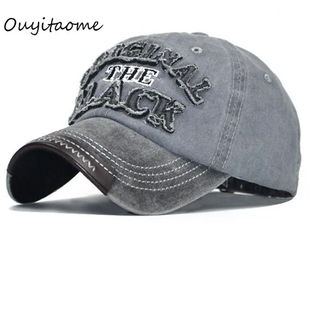 

2019 Ouyitaomee Retro-Alphabet Baseball Cap Men and Women Canvas Couples Sunshade Adjustable Baseball Cap