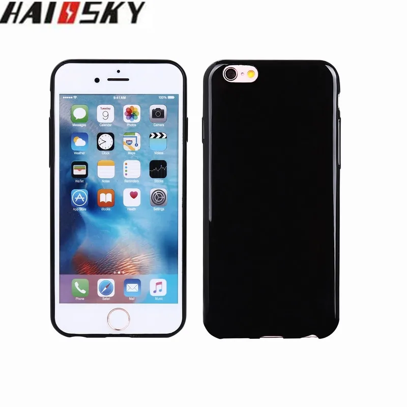 

Haissky Phone Case For iPhone 6 6S Soft TPU Case Back Cover Luxury Shockproof Smooth Protection Fundas Smartphone Accessories