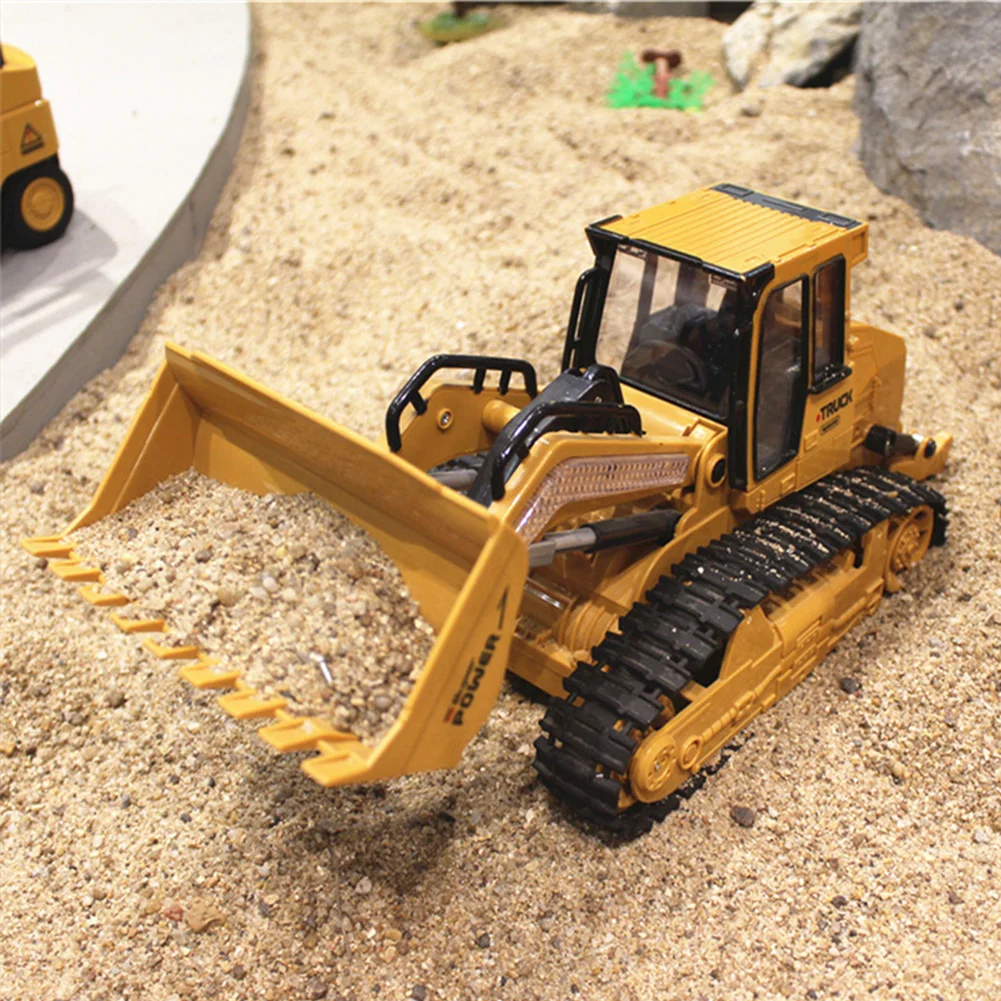 

Remote Bulldozer Charging Gifts Children Engineering Model Toy Simulation Construction Cars RC Trucks Vehicle
