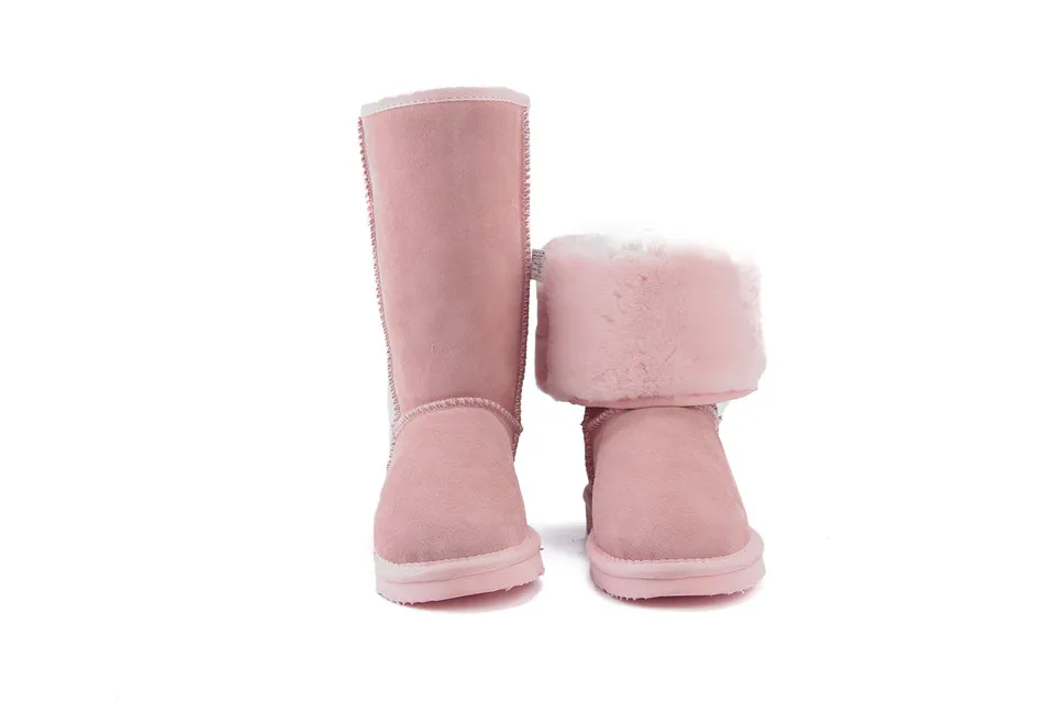 HABUCKN Высококачественная брендовая одежда Женские снегоступы модная обувь из натуральной кожи в австралийском стиле; классические Для женщин высокие сапоги; зимняя женская зимняя обувь