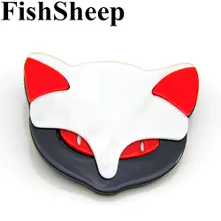 FishSheep Милые Акриловые Броши с лисой ручной работы Мода Животных Кошка Броши шпильки для костюмы интимные аксессуары женские украшения