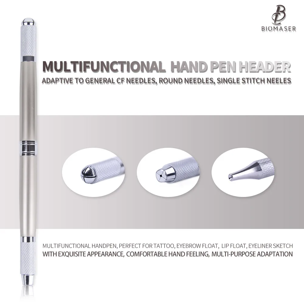 Microblading Munsu Tebori Pen Random Color for Permanent Make up Manual eyebrow permanent makeup pen Microblading needle blade