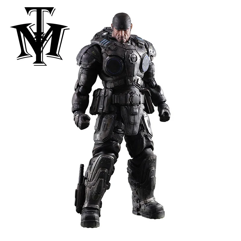 Играть Искусство Kai игра Gears of War 3 Маркус Fenix полная фигурка brinquedos персонаж Playarts Коллекция Модель игрушки