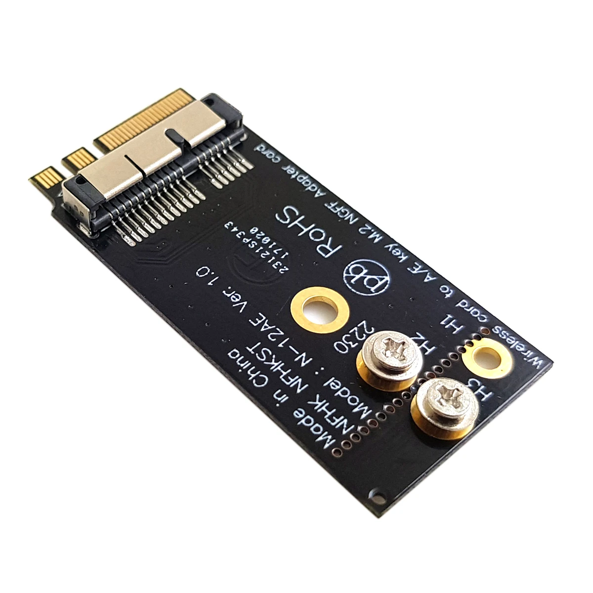 

CYDZ BCM94360CS2 BCM943224PCIEBT2 Wireless Card to NGFF M.2 Key A/E Adapter