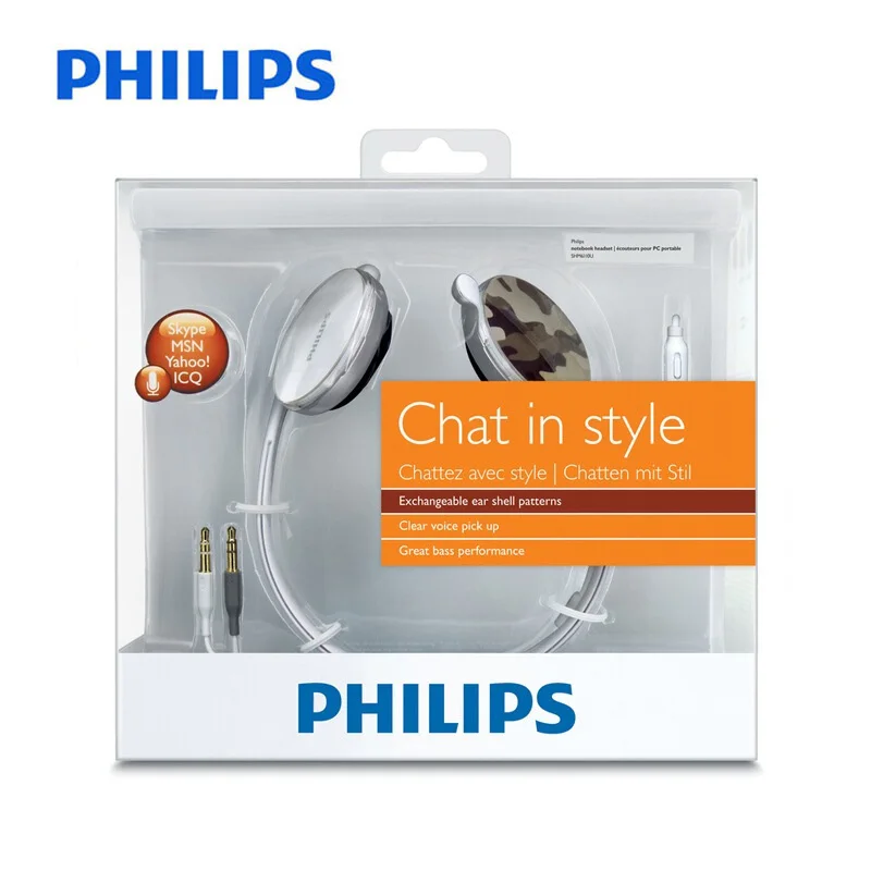 Philips SHM6110U пост висячая гарнитура с микрофоном Поддержка музыки и фильмов игр для