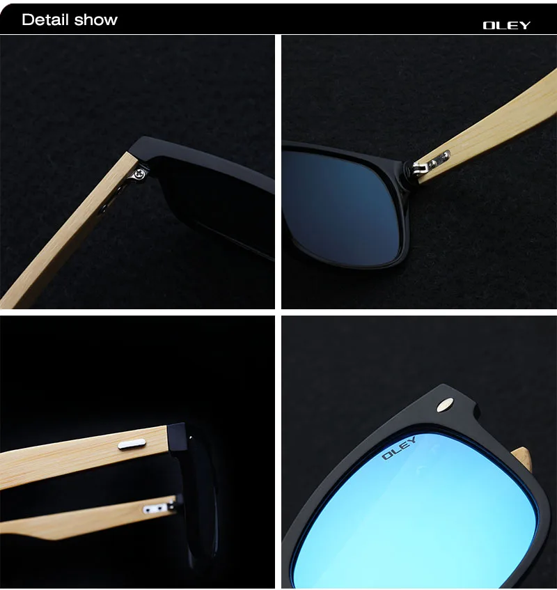OLEY, новинка, бамбуковые поляризационные солнцезащитные очки, мужские, деревянные, солнцезащитные очки, женские, брендовые, дизайнерские, оригинальные, деревянные, мужские очки