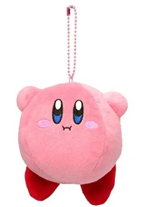 Плюшевая кукла Kirby 9 см брелок для ключей ховерсинг прыжок сон злый тип милая