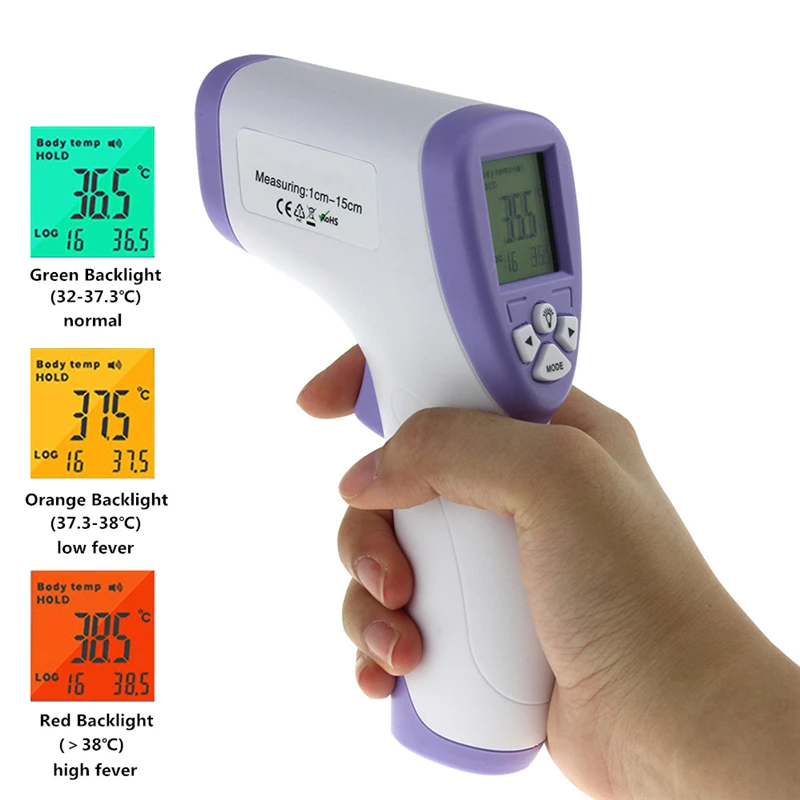 

LCD Professional Digital Diagnostic-tool Infrared Thermometer Baby Adult Body Fever Temperature Monitor Non-contact Ear&Forehead