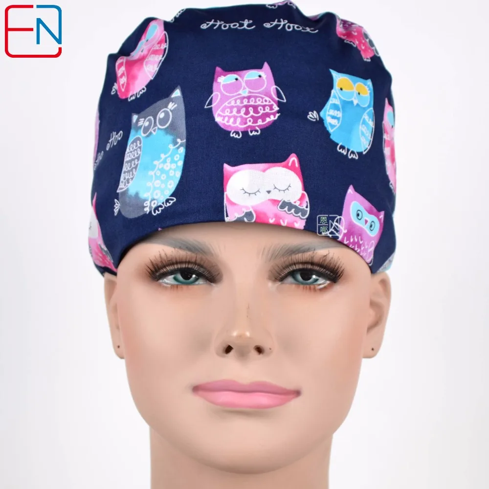 Buy Hennar Medical Scrub Caps Surgical Printed Cotton