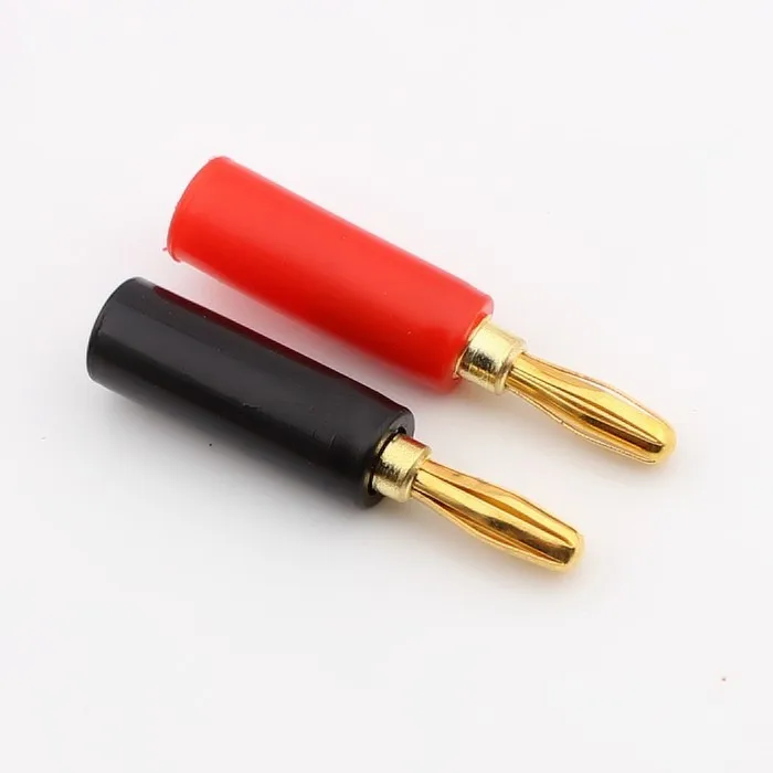 4pcs/lot Banana Horn Wire Socket For Budweiser Gold Plated High Quality Audiophile Speaker Plug Connector | Обустройство дома