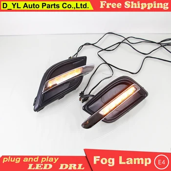 

Car styling For Sail 3 LED DRL For Sail 3 High brightness guide LED DRL led fog lamps daytime running lights Double color