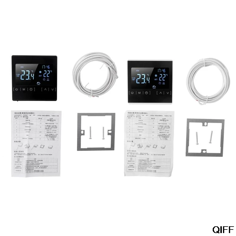 Прямая поставка и термостат с сенсорным ЖК-экраном электрическая система подогрева пола терморегулятор для нагрева воды 25 июня