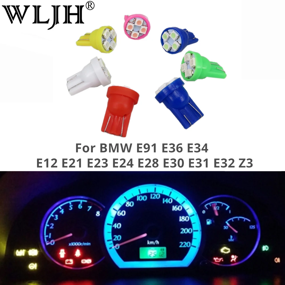 WLJH T10 6 цветов 194 Led 12 В приборной панели Инструмент Калибр лампочка для BMW E91 E36 E34 E12