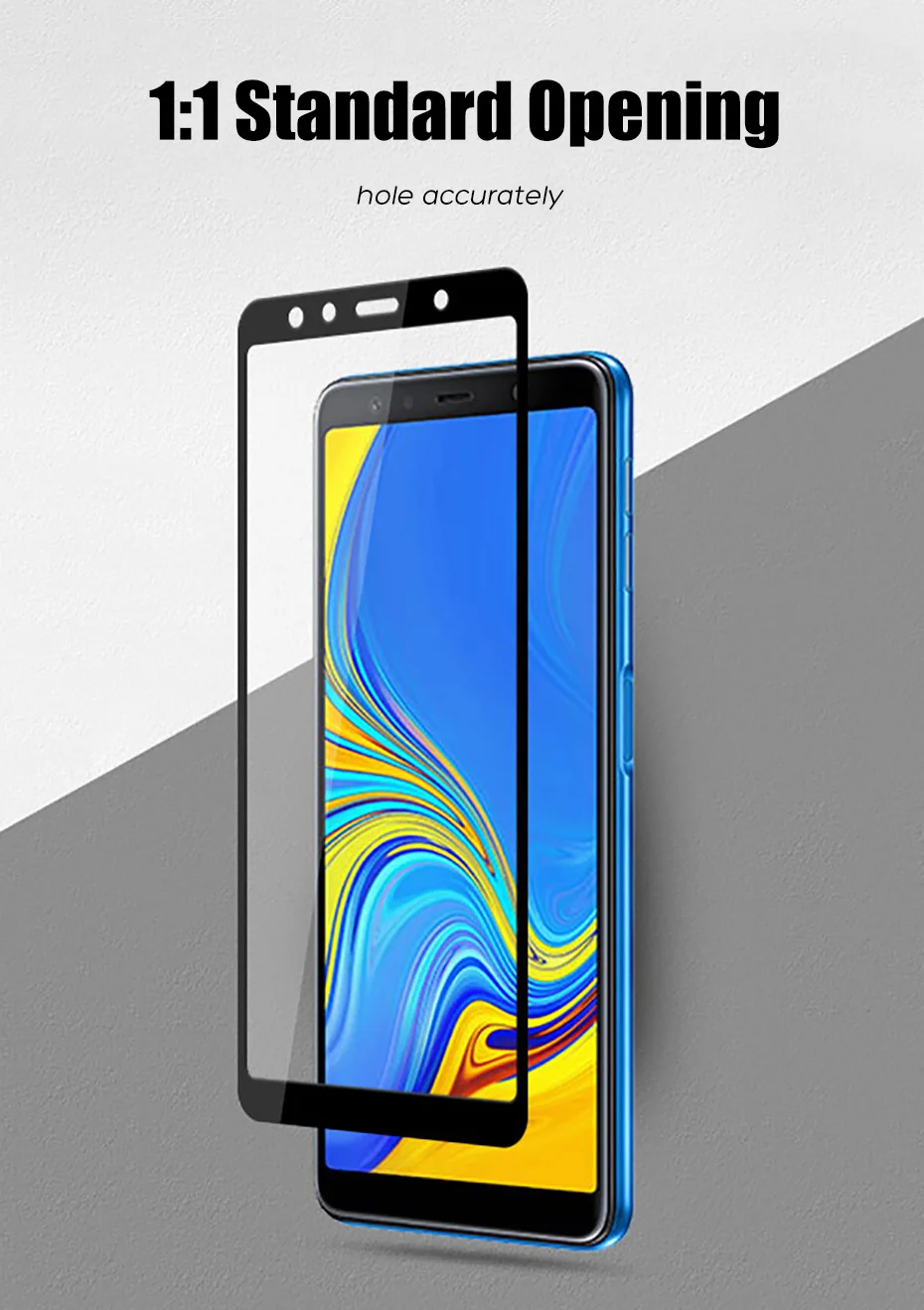 CAPAME For Samsung A7 2018 Protective Glass Screen Protector For Samsung Galaxy A5 2017 A3 2016 A7 A6 A8 A9S 2018 Tempered Glass (9)