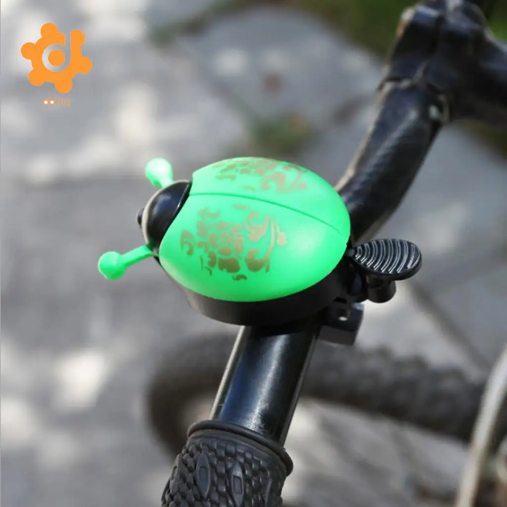 Lovely Funny Kids Children Beetle Ladybug Ring Bicycle Bell for Boys Girls Cycling Bike Ride Alarm Mountain Bike Trumpet Horn
