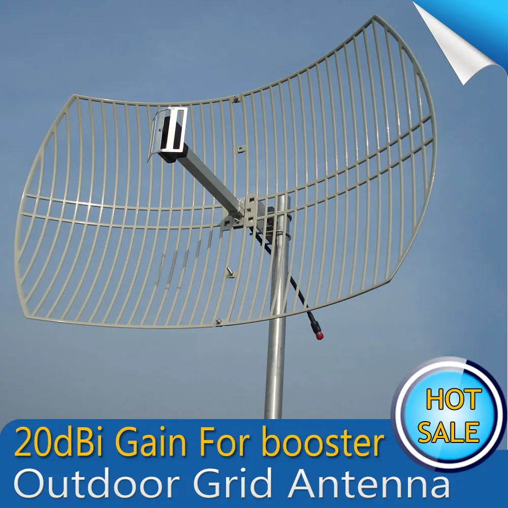 DCS GSM LTE 1800 МГц наружная сетчатая антенна 20dBi усиление Внешняя 4G для мобильного