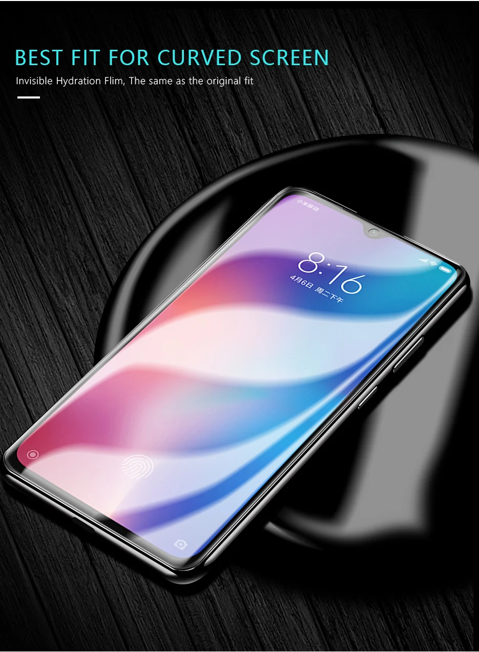 CHYI для xiaomi mi 9 Силиконовая защита для экрана изогнутая пленка для mi 9 Автоматическая ремонтная Защита экрана для xiaomi 9 не