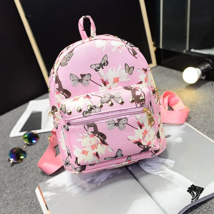 2015 new flower backpack Korean fashion ladies backpack wholesale
