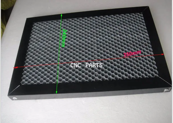 Лазерный enquipment Запчасти сотовой рабочий стол для co2 лазерный гравер Резка машины 350*240 мм
