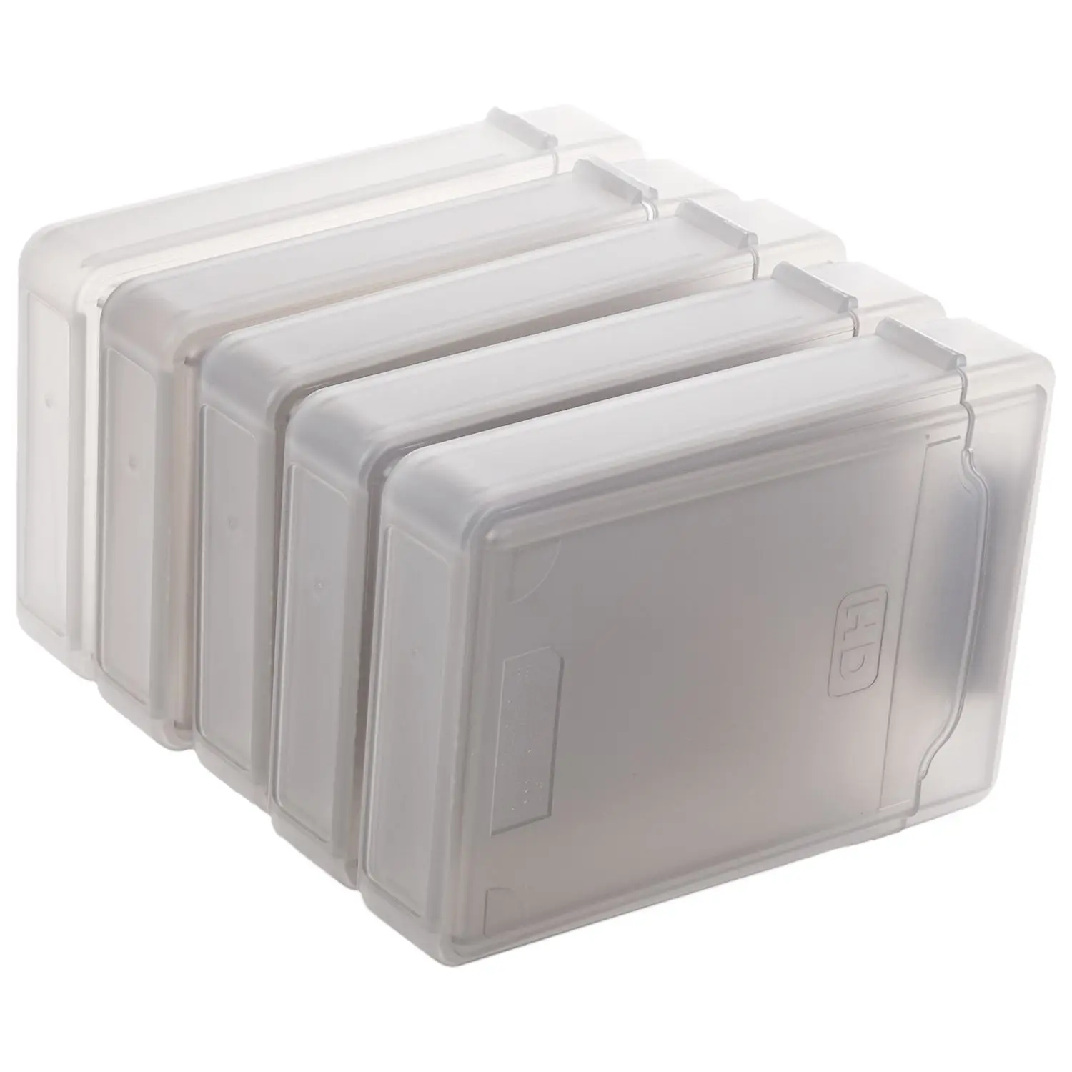 5 шт 3," IDE SATA HDD жесткий диск пластиковый ящик для хранения чехол корпус серый