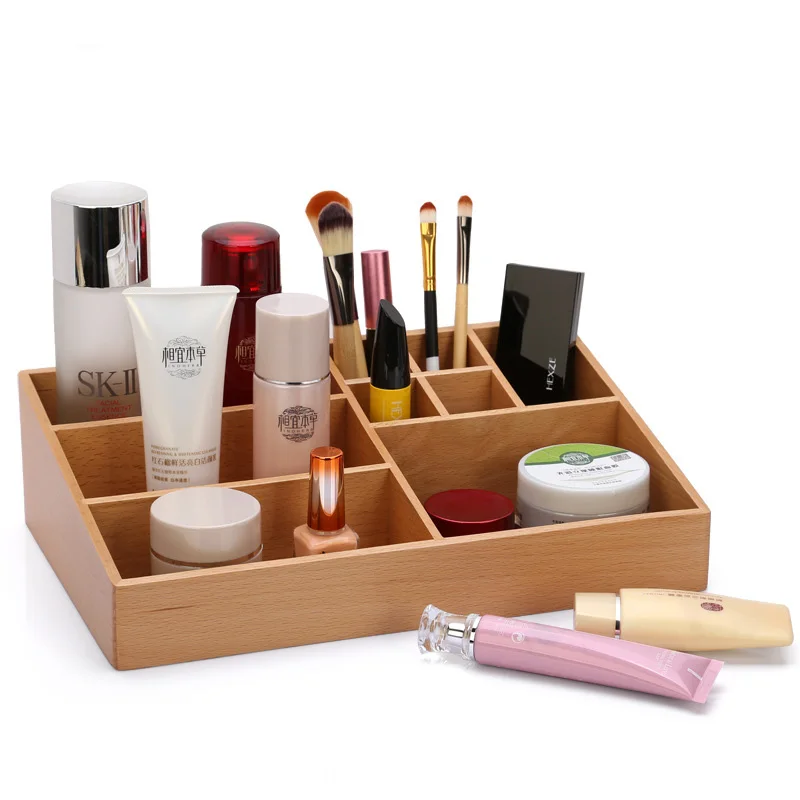 multi function wooden Makeup box cosmetics storage box in Storage