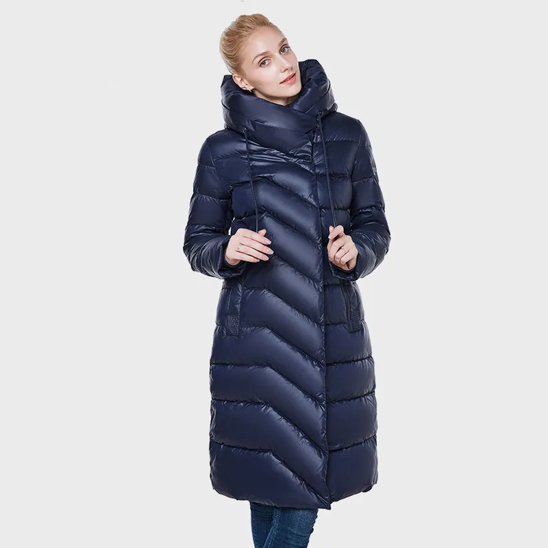 SnowClassic новая куртка Женская camperas mujer abrigo invierno пальто женщин парка Icepeak толстые деталь украшения модный дизайн - Цвет: BLUE