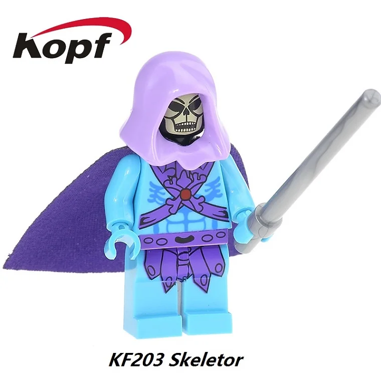 

20Pcs KF203 Building Blocks Rare Motu Masters of the Universe Vintage Faker Skeletor Heman Super Heroes Bricks Children Toys