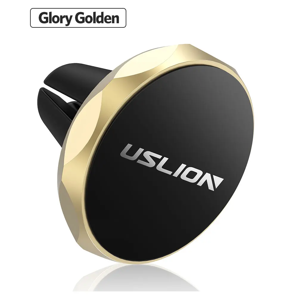 USLION Универсальный магнитный автомобильный держатель для мобильного телефона, крепление на вентиляционное отверстие, магнитный gps-навигатор, подставка-держатель для сотового телефона для iPhone 7 X XR