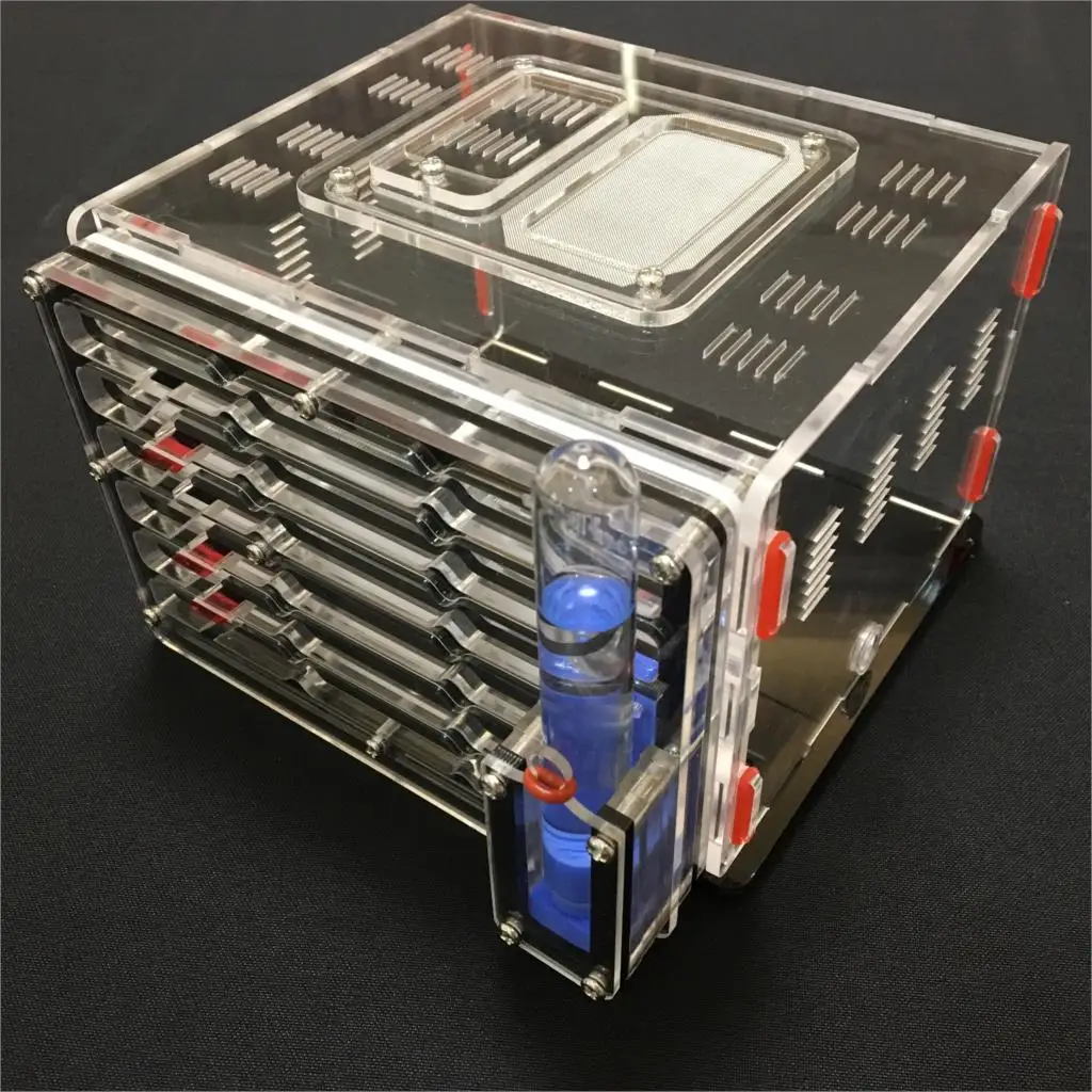 Ceny 9 kolorów wilgoci z obszarem karmienia gniazdo mrówek, farma mrówek akryl, gniazdo mrówek owadów s willa nowe zwierzę zaawansowane mania dla mrówek domowych