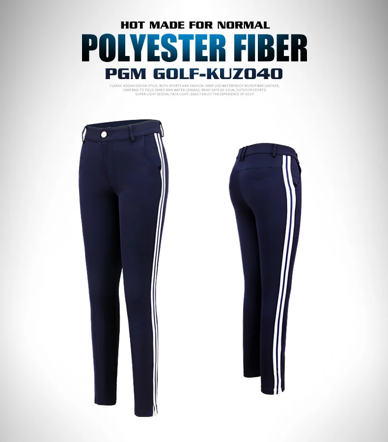 PGM брюки для гольфа для женщин длинные мотобрюки эластичные прямые брюки для девочек Гольф тренировочная одежда Дышащие Спортивные штаны Размеры XS~ XL