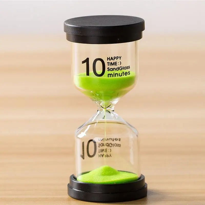 5/10/15/30 Minutes Hourglass Sand Timer Color Glass Sandglass Sand Clock Children Kids Gift Home Decoration