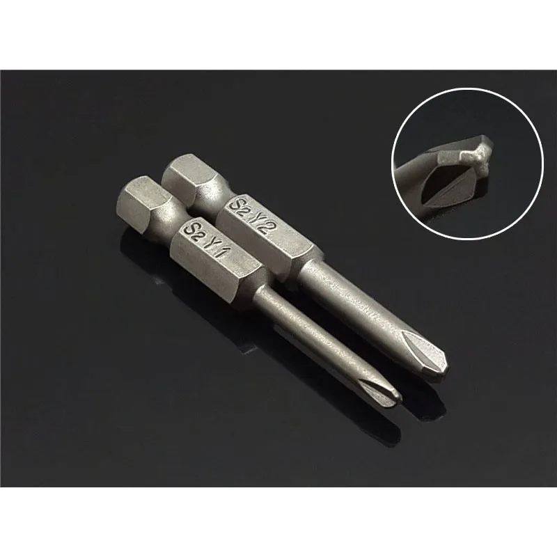 

2Pcs Set 3.0/4.5mm Y-Type Screwdriver Drill Bits Screw Driver Bits Hex Shank Magnetic 1/4" Driver Bits Hand