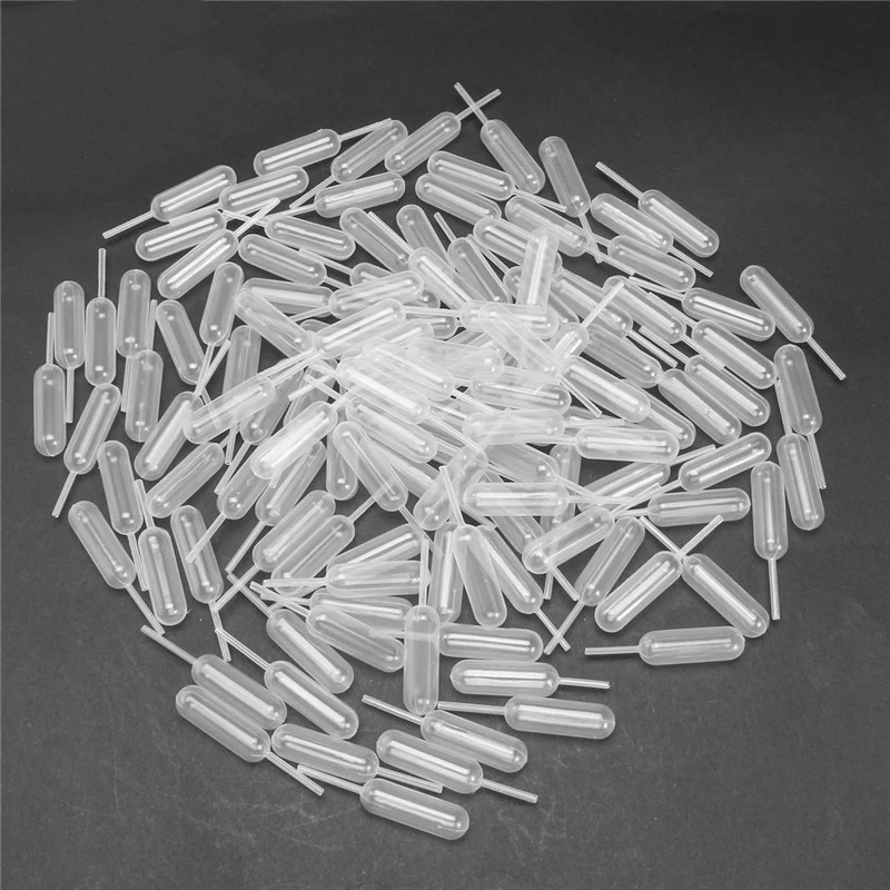 New-100pcs 4 мл пластиковые пипетки-капельницы одноразовые пипетки для силиконовой формы УФ-отверждаемая эпоксидная смола ремесло ювелирные изделия