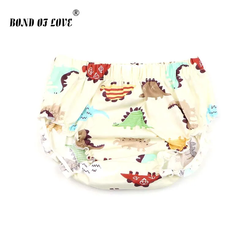 

Fashion Baby Short Pants Cotton Dinosaur Printed Ruffle Diaper Cover Toddler Baby Comfortable Bloomers Boys Girls Shorts Clothes
