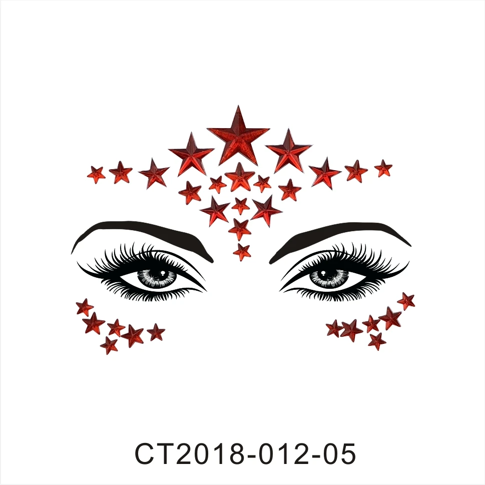 Акриловая полимерная дрель-палочка наклейка Bindi ручной работы в богемном этническом стиле, украшения для лица, украшения для глаз, наклейки на лоб и сцену, набор для макияжа