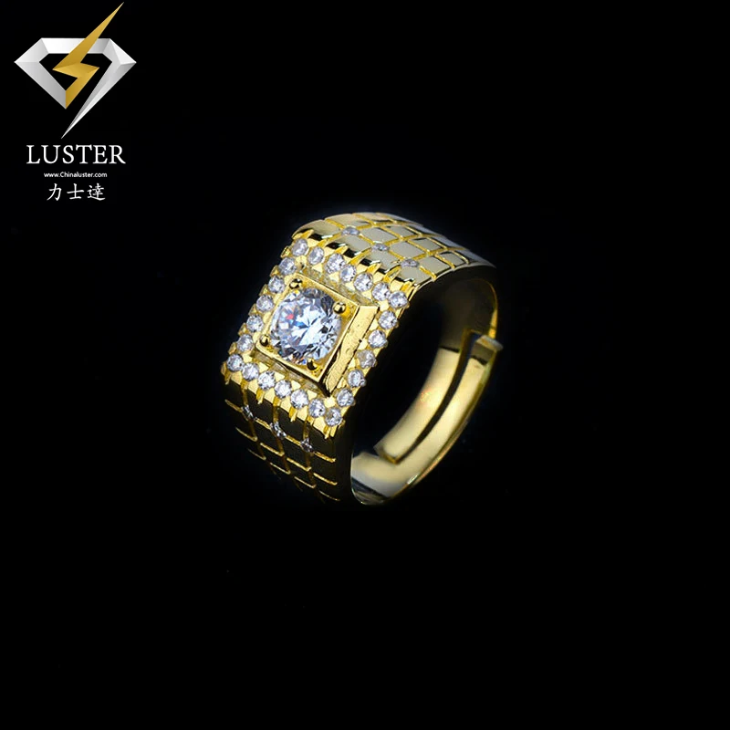 Привлекательный и прочный дешевый лабораторный Moissanite бриллианты золотые обручальные Обручальные кольца