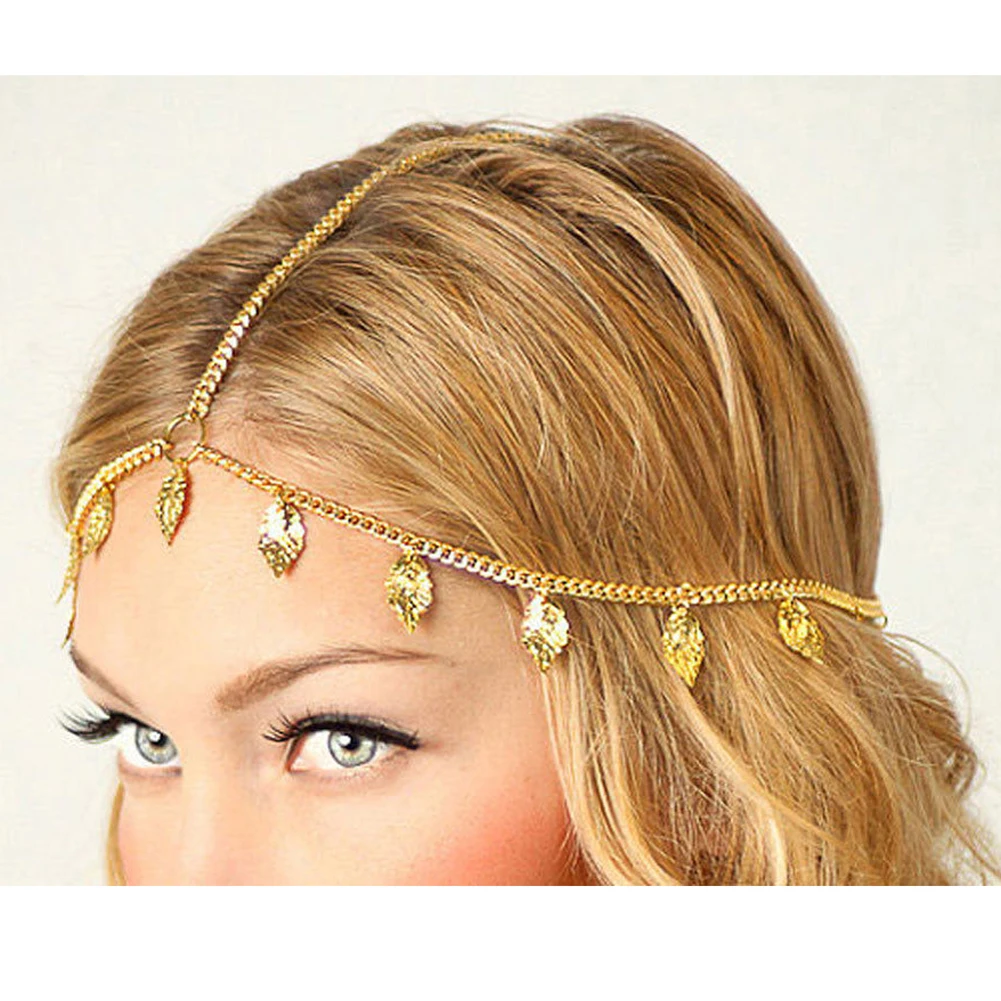 Romantic Crown Tiaras Indian Hair jewelry accessories Head Chain