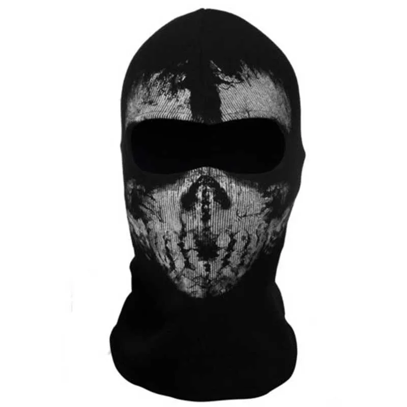 4 Stlyes Motorcycle Ghost Face Mask Skull Balaclava Cycling Full Face Airsoft Game Cosplay Mask for Outdoor Sports