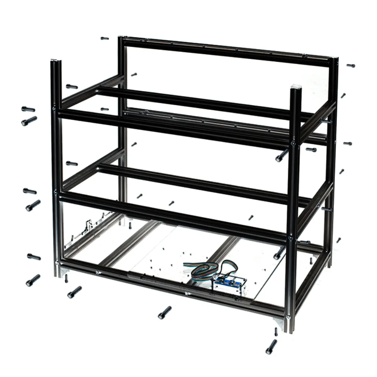 LEORY Brand New USB Switch 14 GPU Open Air Mining Miner Rig Frame Case For ETH Ethereum ZEC Bitcoin Computer Server Chassis LEORY Brand New USB Switch 14 GPU Open Air Mining Miner Rig Frame Case For ETH Ethereum ZEC Bitcoin Computer Server Chassis