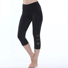 Для женщин Краткости йоги тренировки тренажерный зал Фитнес сетки Леггинсы для женщин Шорты для женщин полые Перспектива Чистая Пряжа Сращивание Йога с карманом Шорты для женщин