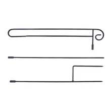 Декоративный Флаг для сада Стенд Твердый флаг для сада держатель полюса металлический с порошковым покрытием погодостойкий дисплей для наружной лужайки без флага