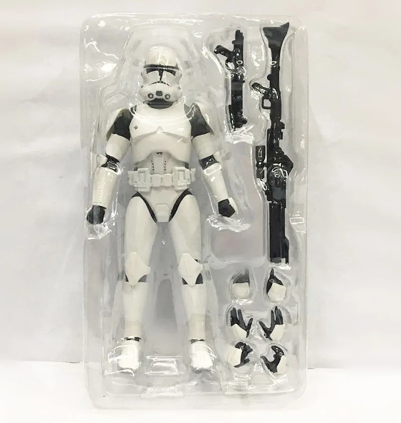 Figuarts K-2SO Дарт Мол Джанго фетс Клон Trooper Phase I II ПВХ фигурка игрушка кукла - Цвет: Black with box