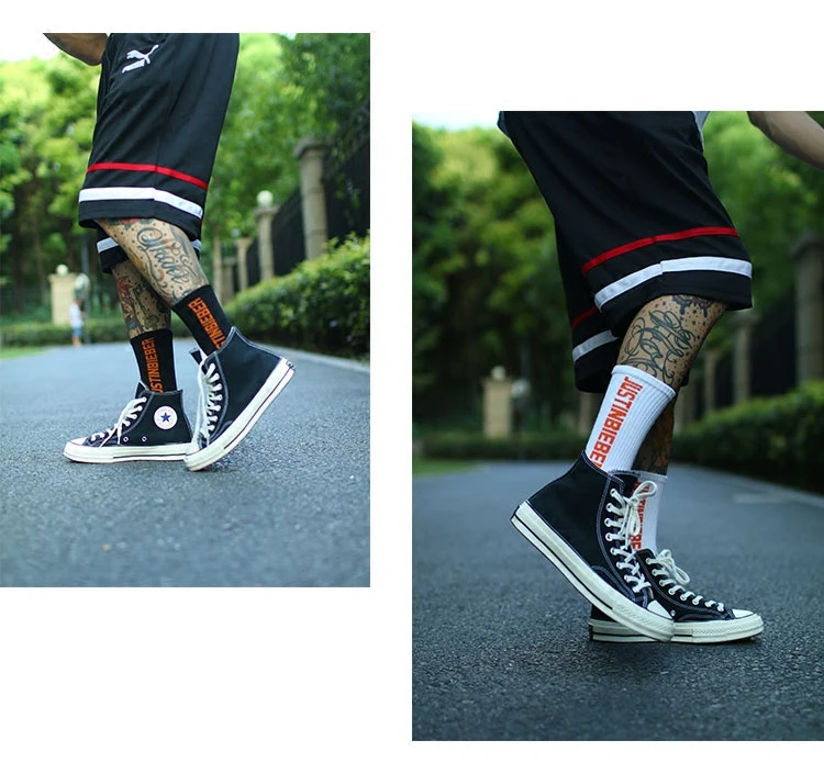 

IMINCN 1Pair justin bieber sport casual hiphop Harajuku Cute Patter Ankle Socks Hipster Skateboard man Ankle Funny Socks
