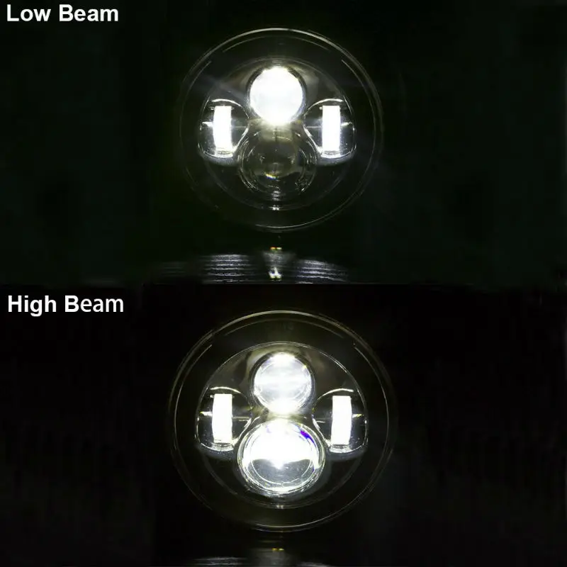 7inch led headlight chrome7800