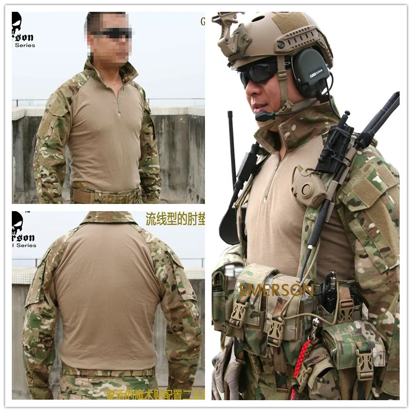 Emerson Tactical G3 боевая рубашка Emerson BDU Военная армейская рубашка мультикам EM8567
