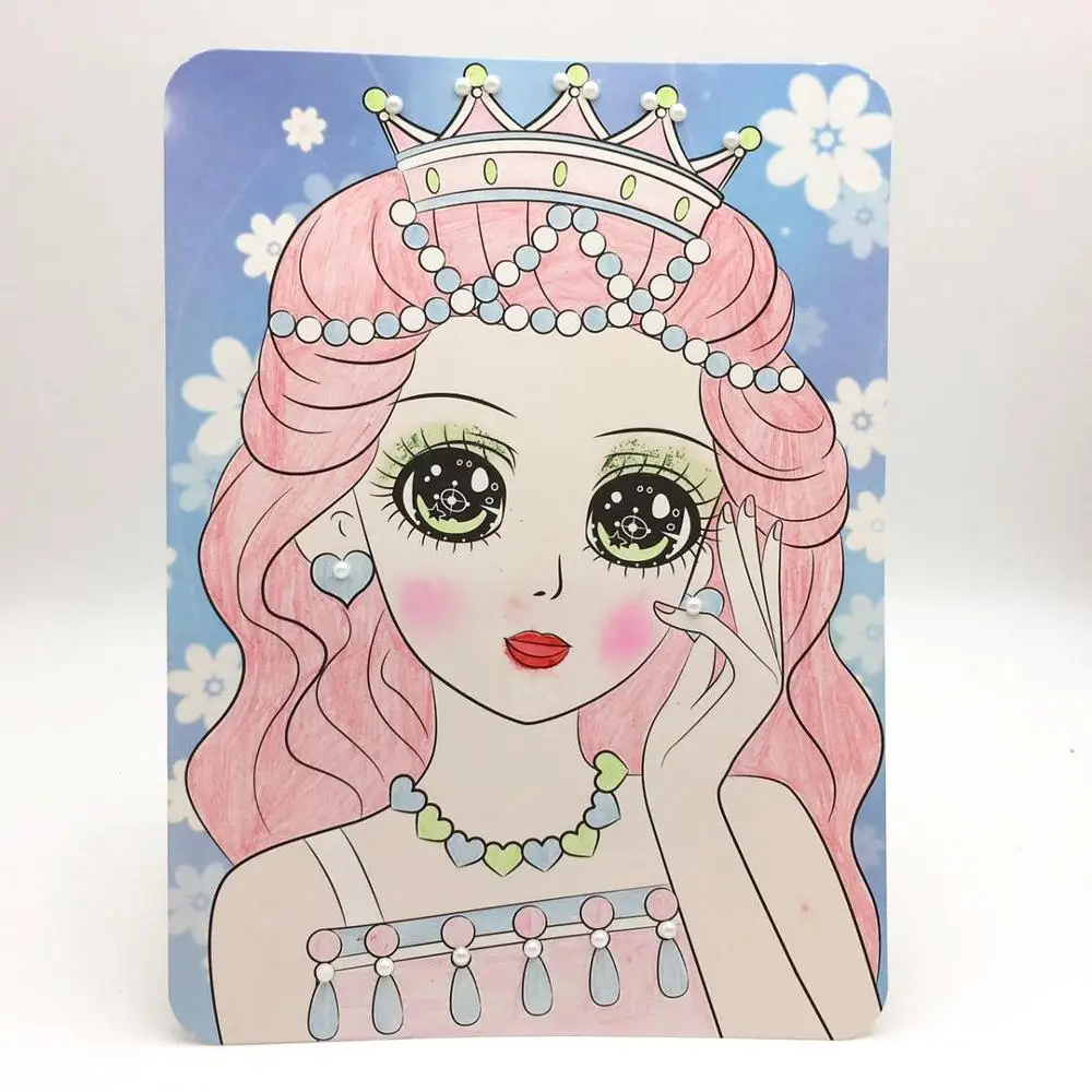 Happyxuan макияж дети принцесса сделай сам игрушки для рисования ремесло