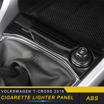 

For Volkswagen T-CROSS 2019 Car Styling Cigarette Lighter Panel Cover Trim Frame Sticker Interior Accessories