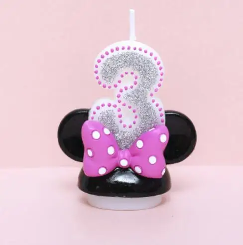 Креативные ароматические свечи на свадьбу и день рождения цифры мультфильм беспламенные Свечи для торта для детей подарки с днем рождения украшения - Цвет: Многоцветный