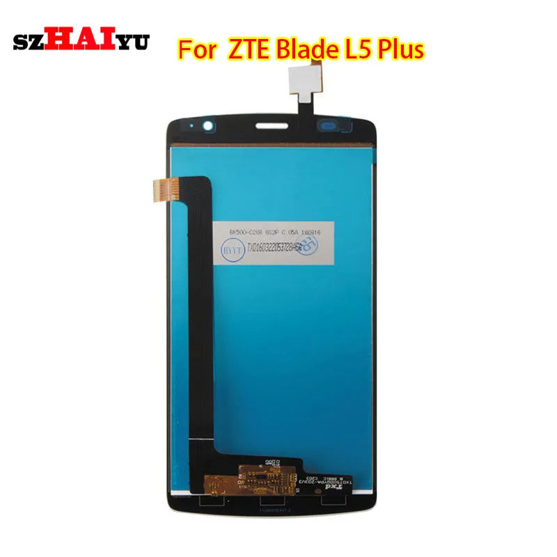 

SZHAIYU 1280x720 5.0'' LCD For ZTE Blade L5 Plus LCD Display Touch Screen Digitizer Panel Replacement Parts Assembly