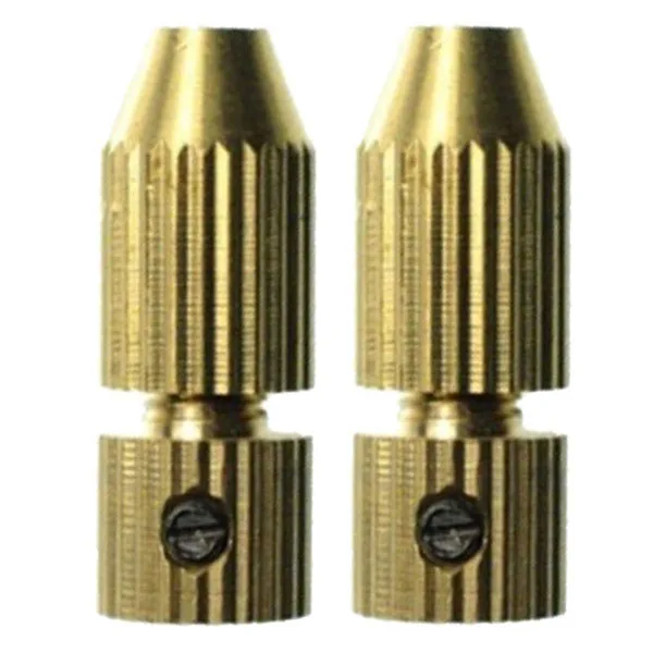 

2Pcs/Lot Small Drill Chuck Drill Twist Drill Chuck Copper Clip Miniature Self-Tightening Chuck Hand Drill Accessories P35